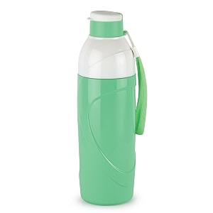 cello puro funtron 600  plastic water bottle  easy carry wrist belt  keeping content cold for long  550ml pastel green