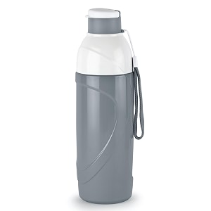 cello puro funtron 600  plastic water bottle  easy carry wrist belt  keeping content cold for long  550mlpastel grey