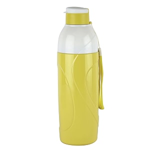 cello puro funtron 600  plastic water bottle  easy carry wrist belt  keeping content cold for long  perfect for staying hydrated at the schoolcollege work water bottle  550mlpastel yellow
