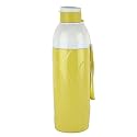 CELLO Puro Funtron 600 | Plastic Water Bottle | Easy Carry Wrist Belt | Keeping Content Cold for Long | Perfect for staying hydrated at the school,college, work, Water Bottle | 550ml,Pastel Yellow