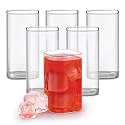 CELLO Roma Square Glass Set of 6 Pcs 280ml, Transparent | Freezer & Fridge Safe, Leadfree Dishwasher Safe Toughened Crystal Clear Glasses Set For Drinking Water Juice Milk Cocktail Mocktail & Coldrink