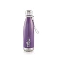 Cello Scout Stainless Steel Insulated Water Bottle with Wrist Strap | Double Walled Bottle | Leakproof | Ideal for Outdoor Activities, Office, Home &amp; School, College | 500ml, Violet