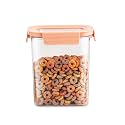 CELLO Stylelock Pet Storage Container for Kitchen 1510ml Baby Orange | Freezer &amp; Fridge Safe Stackable Airtight Kitchen Storage Container Jar Box Set for Biscuit Bread Coffee Fruits Pasta Flour Spices