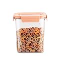 CELLO Stylelock Pet Storage Container for Kitchen 1800ml Baby Orange | Freezer &amp; Fridge Safe Stackable Airtight Kitchen Storage Container Jar Box Set for Biscuit Bread Coffee Fruits Pasta Flour Spices