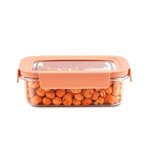 cello stylelock pet storage container for kitchen 410ml baby orange  freezer amp fridge safe stackable airtight kitchen storage container jar box set for biscuits bread coffee fruits pasta flour spices