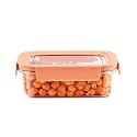 CELLO Stylelock Pet Storage Container for Kitchen 410ml Baby Orange | Freezer &amp; Fridge Safe Stackable Airtight Kitchen Storage Container Jar Box Set for Biscuits Bread Coffee Fruits Pasta Flour Spices