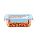 CELLO Stylelock Pet Storage Container for Kitchen 410 ml Baby Blue | Freezer &amp; Fridge Safe Stackable Airtight Kitchen Storage Container Jar Box Set for Biscuits Bread Coffee Fruits Pasta Flour Spices
