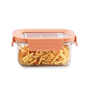cello stylelock pet storage container for kitchen 550ml baby orange  freezer amp fridge safe stackable airtight kitchen storage container jar box set for biscuits bread coffee fruits pasta flour spices