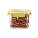 CELLO Stylelock Pet Storage Container for Kitchen 880 ml Baby Green | Freezer &amp; Fridge Safe Stackable Airtight Kitchen Storage Container Jar Box Set for Biscuits Bread Coffee Fruits Pasta Flour Spices