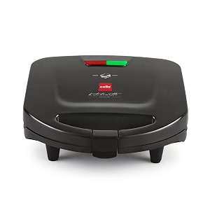 cello super club 750 watts sandwich maker griller amp toaster black  auto onoff power indicator non-stick surface heat resistant cool touch body amp handle fixed grill plates easy to clean