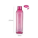 CELLO Venice Water Bottles Set of 2, 1000ml Each, Pink | Food Grade, Unbreakable Bottle Set For Office | Leakproof Lightweight Backpack Reusable Set of Fridge Pet Bottles for Kitchen, Travel, Gifting