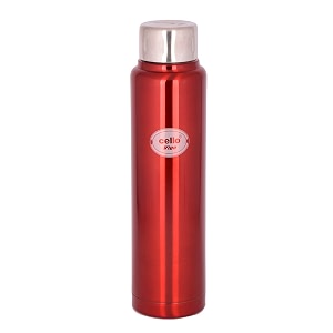 cello vigo stainless steel flask double walled 500 ml red