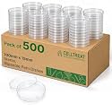 Celltreat 229697, 100mm x 15mm Petri Dish, Slippable, Sterile, (500)