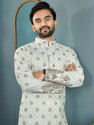 CELLUX Men Printed Floral Print Straight Kurta