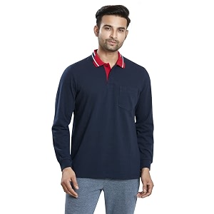 Celsius Mens Polo Collar Full Sleeve T