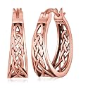Celtic Earrings 925 Sterling Silver Celtic Knot Hoop Earrings Irish Jewelry Gifts for Women