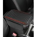 Center Console Cover,Bling Car Accessories for Women,Automotive Armrests,Arm Rest Cover for Car,Middle Console Cover,Suitable for Sedans,Cars,Trucks,SUVs,RVs and Commercial Vehicles (Red)