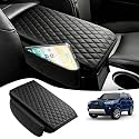 Center Console Cover for Toyota 4Runner 2010-2022 2023 2024 Accessories with Side Pockets, Armrest Cover Thickened PU Leather Car Armrest Box Cushion Pad Protector