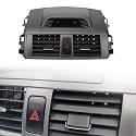 Center Dash A/C Outlet Air Vent Panel with Clock Air Vent for 2009-2013 Toyota Corolla - Direct Fit Replacement for OEM 55670-02340, Durable Waterproof ABS Plastic, Easy Plug-and-Play Installation