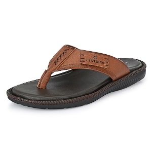 Centrino Mens Flip-Flop Slippers Luxurious Comfort