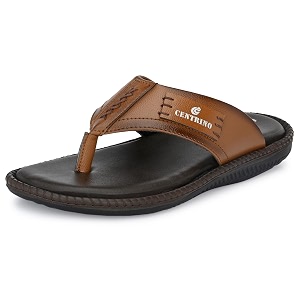 Centrino Mens Flip-Flop Slippers Luxurious Comfort