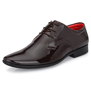 Centrino Mens Glossy Formal Lace-Up Shoes