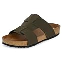 Centrino Mens Berkin-Style Slip-On Sandals Open