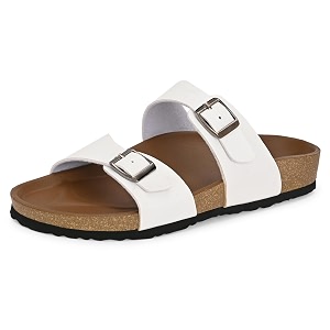 Centrino Womens Berkin-Style Slip-On Sandals Open
