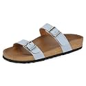 Centrino Womens Berkin-Style Slip-On Sandals Open