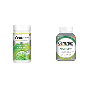 centrum digestive balance - 30 gummies amp optimum gut health 100 veg amp centrum adult 50 multivitaminveg 50 tablets