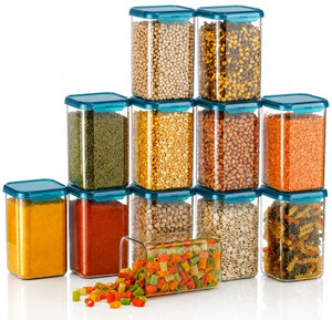 CENTUREUM Plastic Grocery Container - 1100 ml