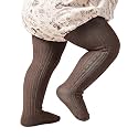 Century Star Baby Girls Cotton Cable Knit Tights for 0-4 Years Toddler