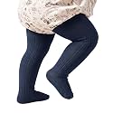Century Star Baby Girls Cotton Cable Knit Tights for 0-4 Years Toddler