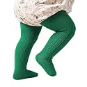 Century Star Baby Girls Cotton Cable Knit Tights for 0-4 Years Toddler