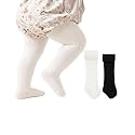 Century Star Baby Girls Cotton Cable Knit Tights for 0-4 Years Toddler