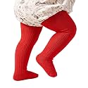 Century Star Baby Girls Cotton Cable Knit Tights for 0-4 Years Toddler