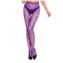 Sparkly Fishnet Stockings for Women Rhinestone Tights High Waist Pantyhose