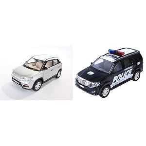 centy toys plastic bretza amp police interceptor fortune pull back car black