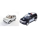 Centy Toys Plastic Bretza &amp; Police Interceptor Fortune Pull Back Car Black