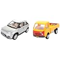 Centy Toys Plastic Brezza Pull Back Car (Multicolor) &amp; Plastic Tata Ace Pull Back Vehicle, 1 Pull Back Vehicle, Multicolour