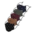 Cenwell Pure Cotton Face Mask with Adjustable Ear Loop &amp; Free Ear Saver Strap. Washable Reusable &amp; Breathable Mask for Men &amp; Women