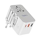Ceptics 45W Universal Adapter, USB-C Cable, 3 USB Ports &amp; Universal Input