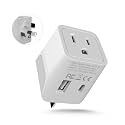 Ceptics Australia Plug Adapter - USA Input + USB-A &amp; USB-C, Type I Adapter