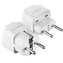 Ceptics International Worldwide Travel Plug Adapter 5 Piece Set, Great for Cell Phones, Battery Chargers, Laptops to Work in Most Countries