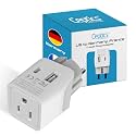 Ceptics Schuko, Germany, France, Spain Travel Adapter Plug with USB-A+USB-C- Usa Input Type E/F - Ultra Compact Perfect for Cell Phones, Laptop, Camera Chargers, iWatch, iPad, iPhone and More (CTU-9)