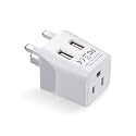 Ceptics US to UK Plug Adapter, Dual USB Adapter for UAE, Ireland, Hong Kong