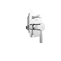 Cera Gayle F1014702 Brass Single Lever Exposed Part of Concealed Diverter (Silver)