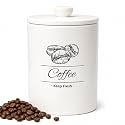 Ceramic Coffee Canister, 5.5''×8.2'', with Airtight Lid, 66 fl oz Capacity