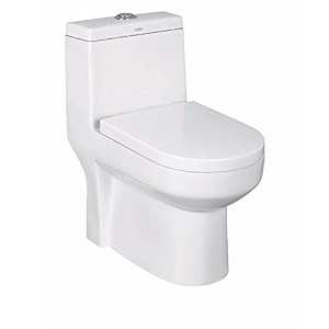 ceramic cura one piece closet western toilet seat premium 670 x 370 x 725 mm white