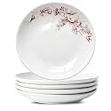 Ceramic Dessert Plates Set of 5, 6 Inch Appetizer Plates for Kitchen